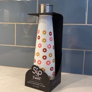🍩 Donut Pattern S’ip by S’well 15oz Hot or Cold Stainless Steel Drink Bottle